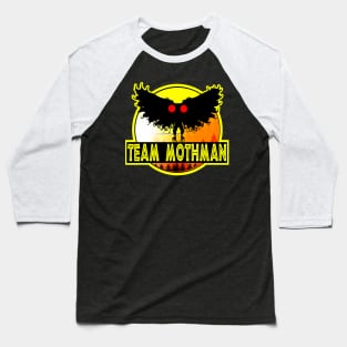 Team Mothman West Virginia Wing Humanoid Moth Retro Jurassic Vintage Style Funny Baseball T-Shirt